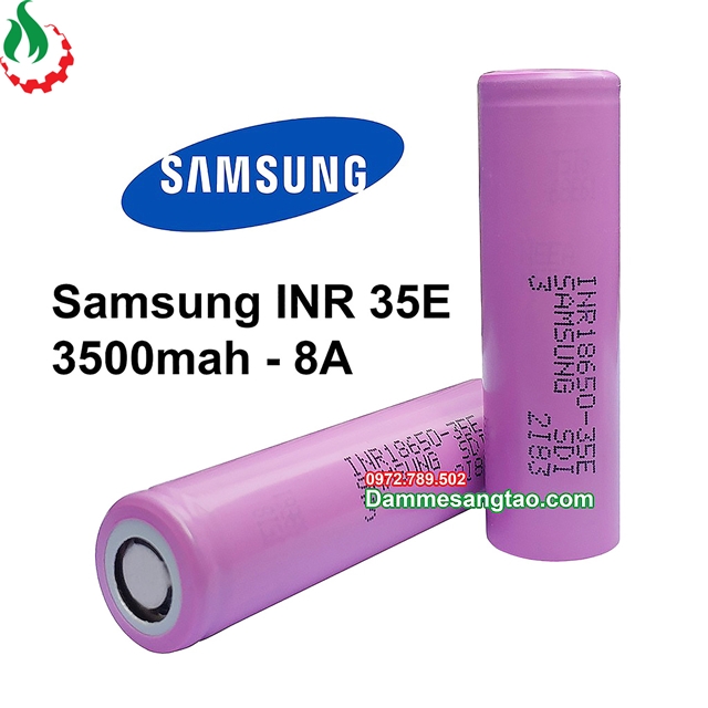 Cell pin 18650 Samsung 35E 3500mah-8A (Li-ion 3.7V)