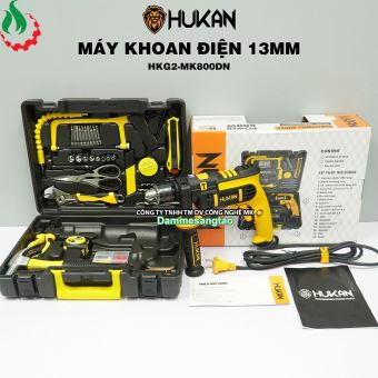 Máy khoan điện Hukan HKG2-MK800DN (Full thùng 34 món phụ kiện)
