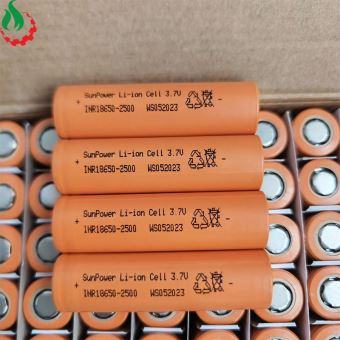 Cell pin 18650 SunPower Li-ion 3.7V 2500mAh 10C - Xả 25A