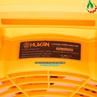 Quạt pin 21V Hukan HK-LCF2600M chân pin phổ thông