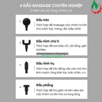 Máy massage cầm tay mini 6 cấp độ chuyên sâu