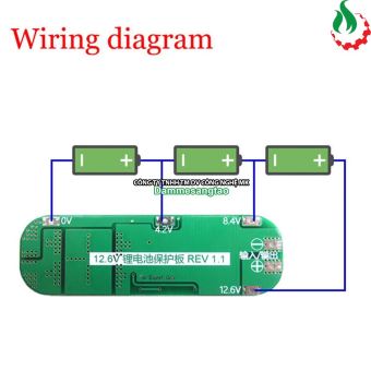 Mạch 3S 12V-20A bảo vệ pin Li-ion 3.7V