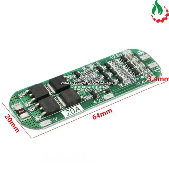 Mạch 3S 12V-20A bảo vệ pin Li-ion 3.7V