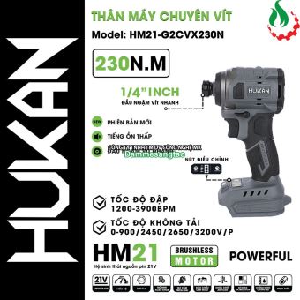 Máy bắn vít pin 21V Hukan HM21-G2CVX230N 230N.m