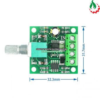 Mạch điều khiển tốc độ động cơ PWM 2A DC 1.8V-12V 1803BK