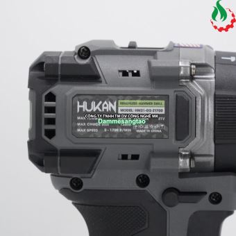 Máy khoan pin 21V Hukan HM21-G2-Z1700 100N.m