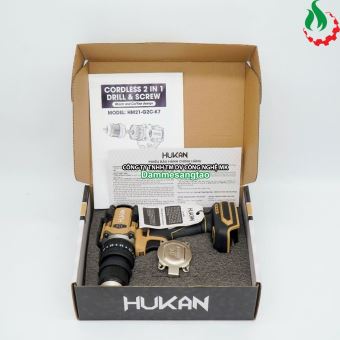 Máy khoan pin 21V Hukan HM21-G2C-K7 65N.m