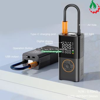 Máy bơm hơi pin màn hình hiển thị kỹ thuật số CZK-5641