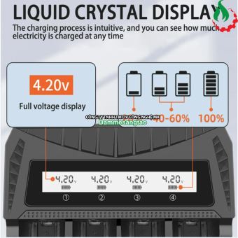 Sạc pin đa năng thông minh màn hình LCD MS-84ACD