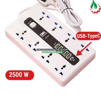 Ổ cắm điện đa năng tích hợp USB + 5U + 1PD A39