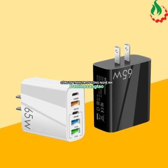 Củ sạc nhanh 65W 5in1 Fast Charger ( 3 USB + 2 Type C)