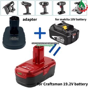 Đế chuyển Pin Makita 18V sang máy Craftsman (MT18GL)