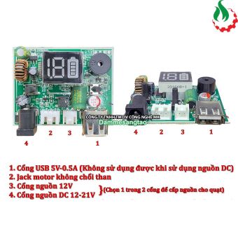 Quạt 12V-21V không chổi than 12 cấp tốc độ gió (Quạt chưa kèm pin)