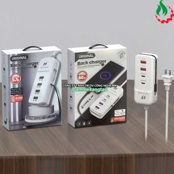 Bộ sạc nhanh đa năng 5in1 66W (2-USB 2-PD 1-Type C)