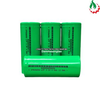 Cell pin sắt 26650 3.2V LiFePo4 4000mah 3C Xả 12A