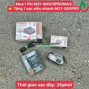 Pin DEKTON 21V M21-B4015PROMAX 4AH chân pin Makita