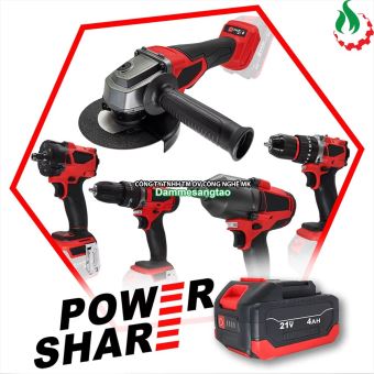 Pin đóng Makita 18V mạch sạc adapter vỏ chống sốc Mẫu 1 (Pin đóng Lishen hoặc tương đương)