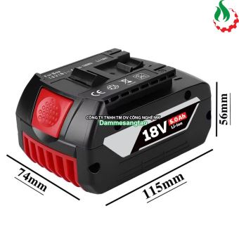 Pin đóng Bosch 18V nhận sạc zin (Pin 18650 Lishen hoặc tương đương)