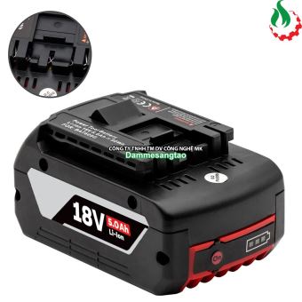 Pin đóng Bosch 18V nhận sạc zin (Pin 18650 Lishen hoặc tương đương)