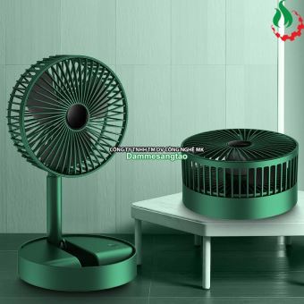 Quạt tích điện Mini gấp gọn 3 cấp tốc độ gió