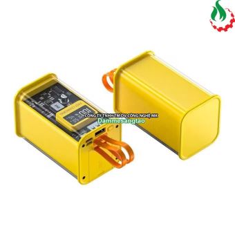 Box sạc dự phòng trong suốt 4 cell 21700 (DX138 - Vuông) sạc nhanh 22.5W