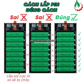 Box sạc dự phòng 40 cell 18650 (D40-PD-QI) sạc nhanh 22.5W