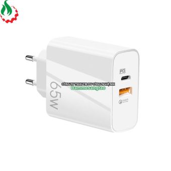 Củ sạc nhanh 65W GaN PD33W - QC5.0 chuẩn EU