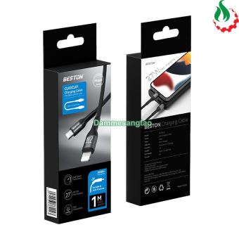 Cáp sạc nhanh Beston bọc dù Type-C sang Lightning chuẩn PD 27W cho Iphone - CLCL03