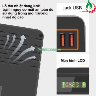 Sạc pin đa năng nhiều khe màn hình LCD MS-889 Li-ion-MH-NI-CD-9V