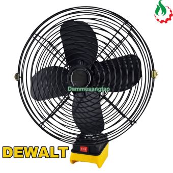 Quạt dùng pin Milwaukee - Dewalt 18V có đảo chiều 2 cấp tốc độ 2 USB (Không pin - sạc)