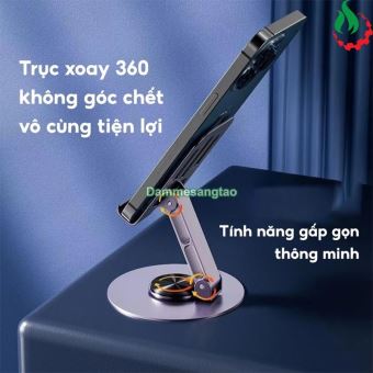 Giá đỡ điện thoại đa năng hợp kim nhôm xoay 360 độ