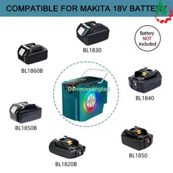 Loa Bluetooth USB Type-C dùng pin Makita 18V BST01 (Có cổng thẻ nhớ)