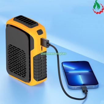 Quạt mini đeo thắt lưng pin 5000mAh (3 tốc độ gió)