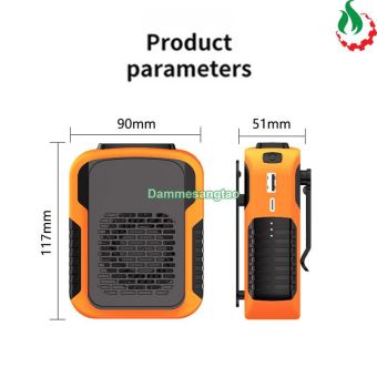 Quạt mini đeo thắt lưng pin 5000mAh (3 tốc độ gió)