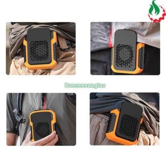 Quạt mini đeo thắt lưng pin 5000mAh (3 tốc độ gió)