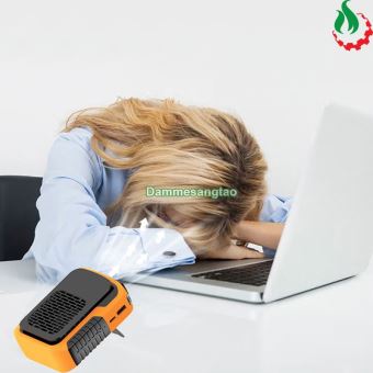 Quạt mini đeo thắt lưng pin 5000mAh (3 tốc độ gió)