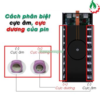 Box sạc dự phòng 40 cell 18650 (D40-PD-QI) sạc nhanh 22.5W