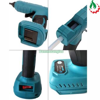 Máy bắn keo nến 18V chân pin phổ thông Mikita (Tặng kèm 2 keo nến)