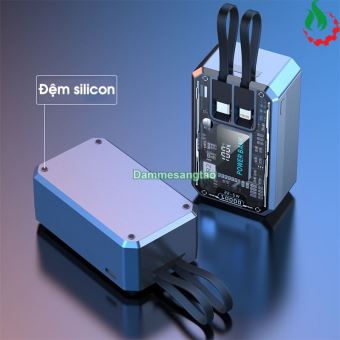 Box sạc dự phòng trong suốt 4 cell 21700 (DK101) Sạc nhanh 22.5W