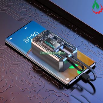 Box sạc dự phòng trong suốt 4 cell 21700 (DK101) Sạc nhanh 22.5W