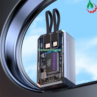 Box sạc dự phòng trong suốt 4 cell 21700 (DK101) Sạc nhanh 22.5W