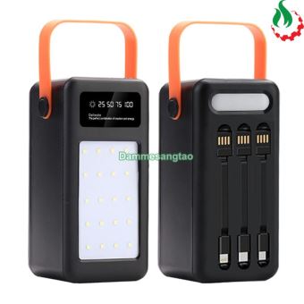 Box sạc dự phòng 28 cell 18650 sạc nhanh 22.5W (kèm 3 dây sạc)