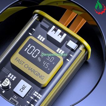 Box sạc dự phòng trong suốt 2 cell 21700 sạc nhanh 22.5W