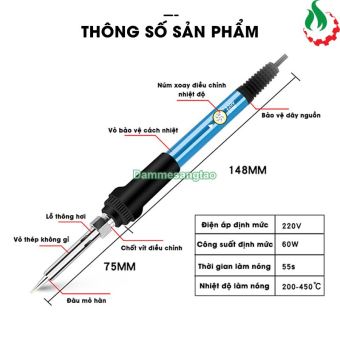 Mỏ hàn chì điều chỉnh nhiệt độ 220V 60W