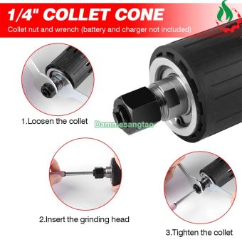 Máy mài khuôn pin 18V không chổi than chân pin makita