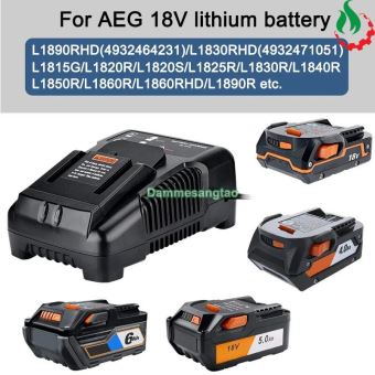 Sạc pin AEG Ridgid 14V-18V Li-on 3.7V nhận mạch zin (AL1218)