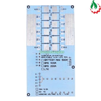 Mạch 4S 100A 12V (14.6V) pin sắt Li-Fe 3.2V tích hợp cân bằng chủ động 5.5A