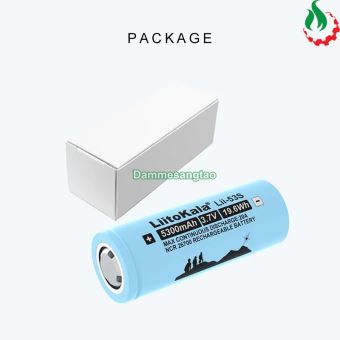 Cell Pin 26700 Liitokala Li-ion 3.7V 5300mah 4C - Xả 20A (Đầu lồi)