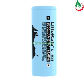 Cell Pin 26700 Liitokala Li-ion 3.7V 5300mah 4C - Xả 20A (Đầu lồi)