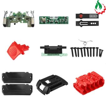 Vỏ pin Bosch 18V 18650 Li-ion 3.7V nhận sạc zin (Mạch 2 dây)